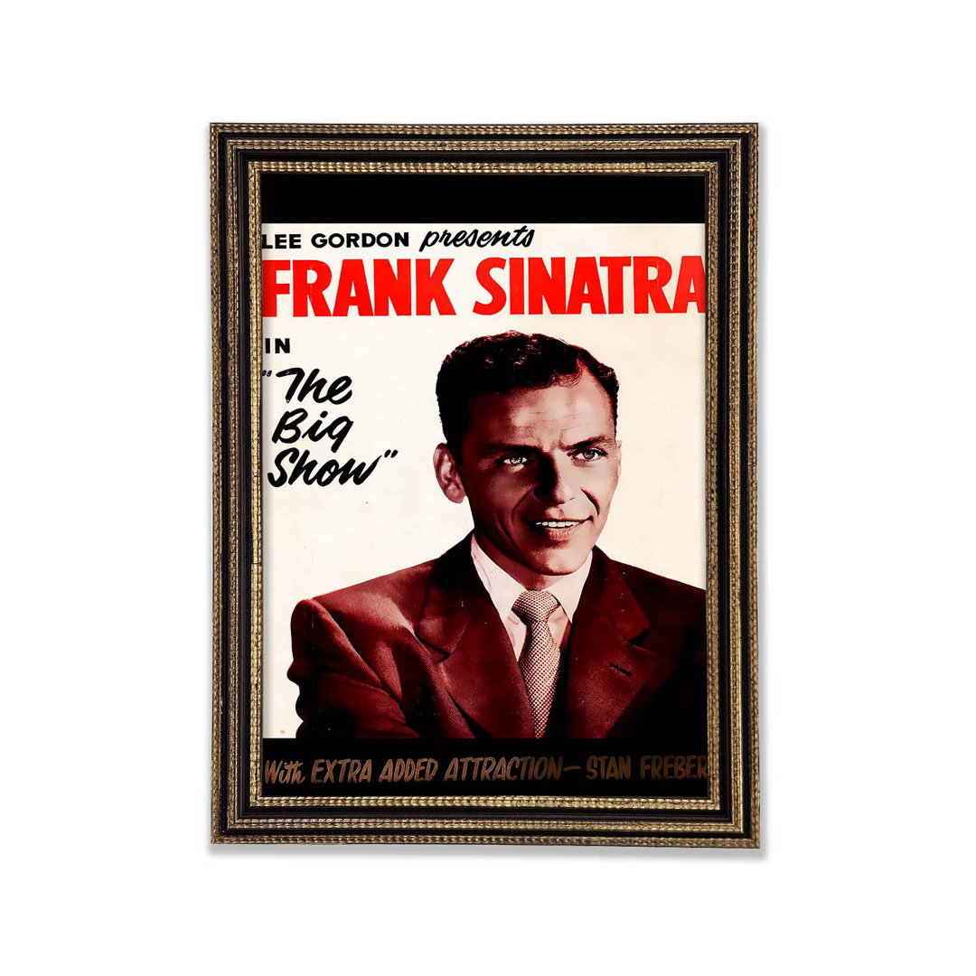 Frank Sinatra The Big Show Gerahmter Druck