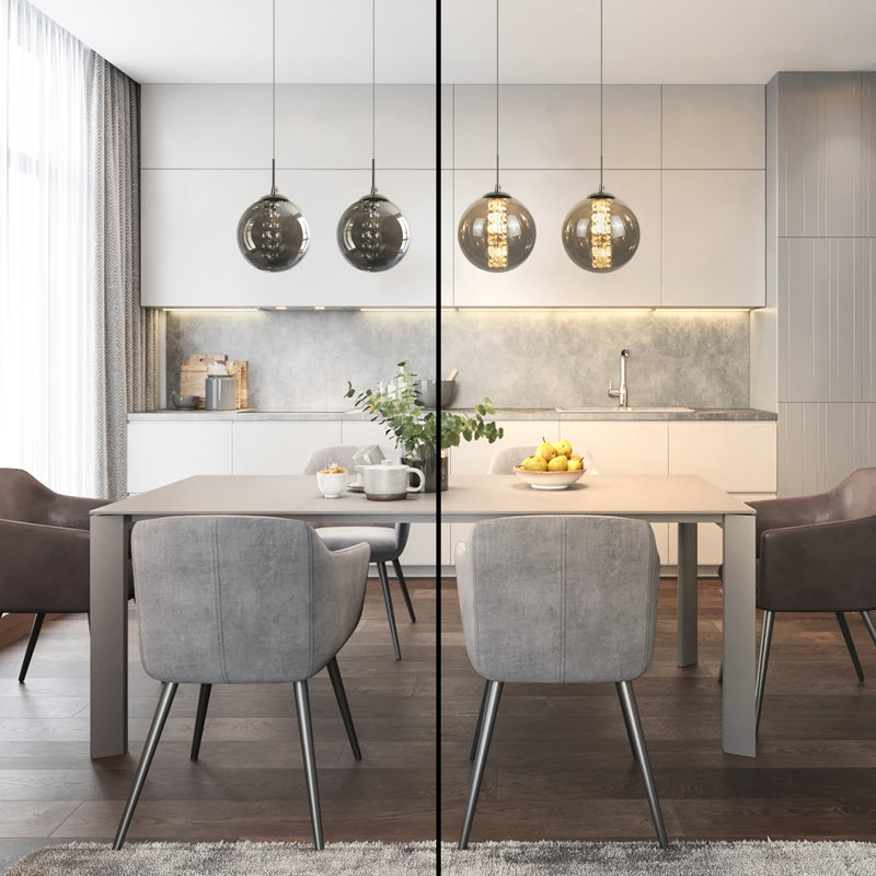 Ariya 4 - Light Unique/Statement Pendant, Grey