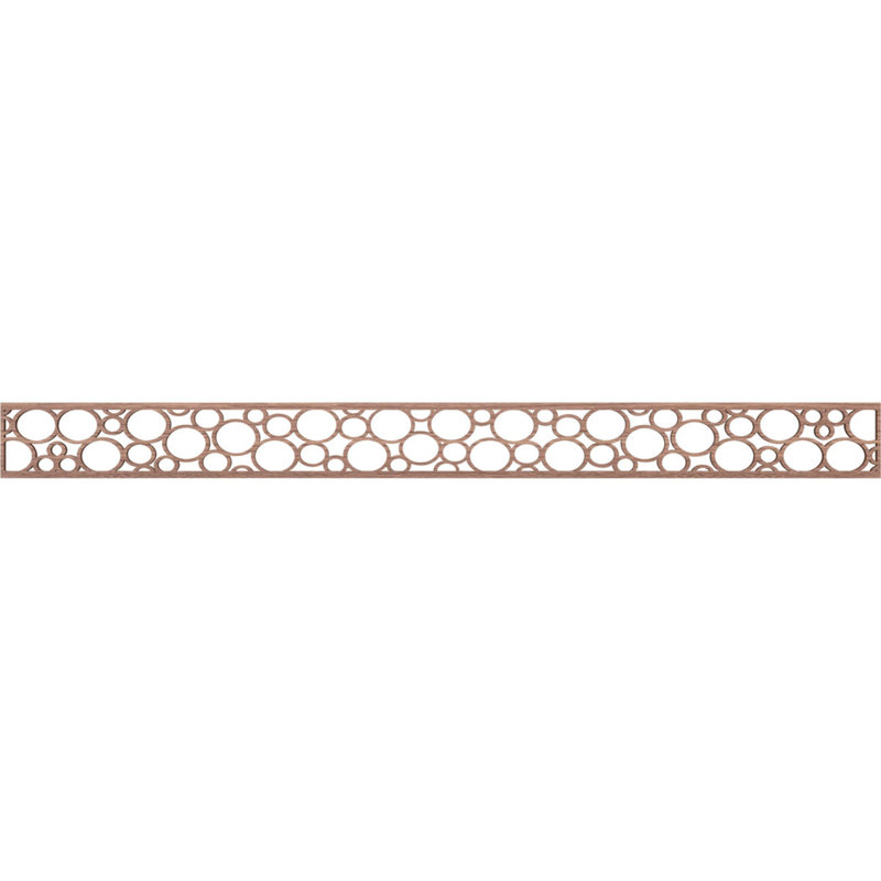 Moulure de chantournage, H 4 po x l 46,375 po x P 0,25 po, Noyer