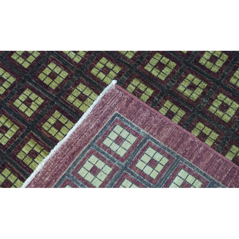 Gabbeh Wool Geometric Area Rug