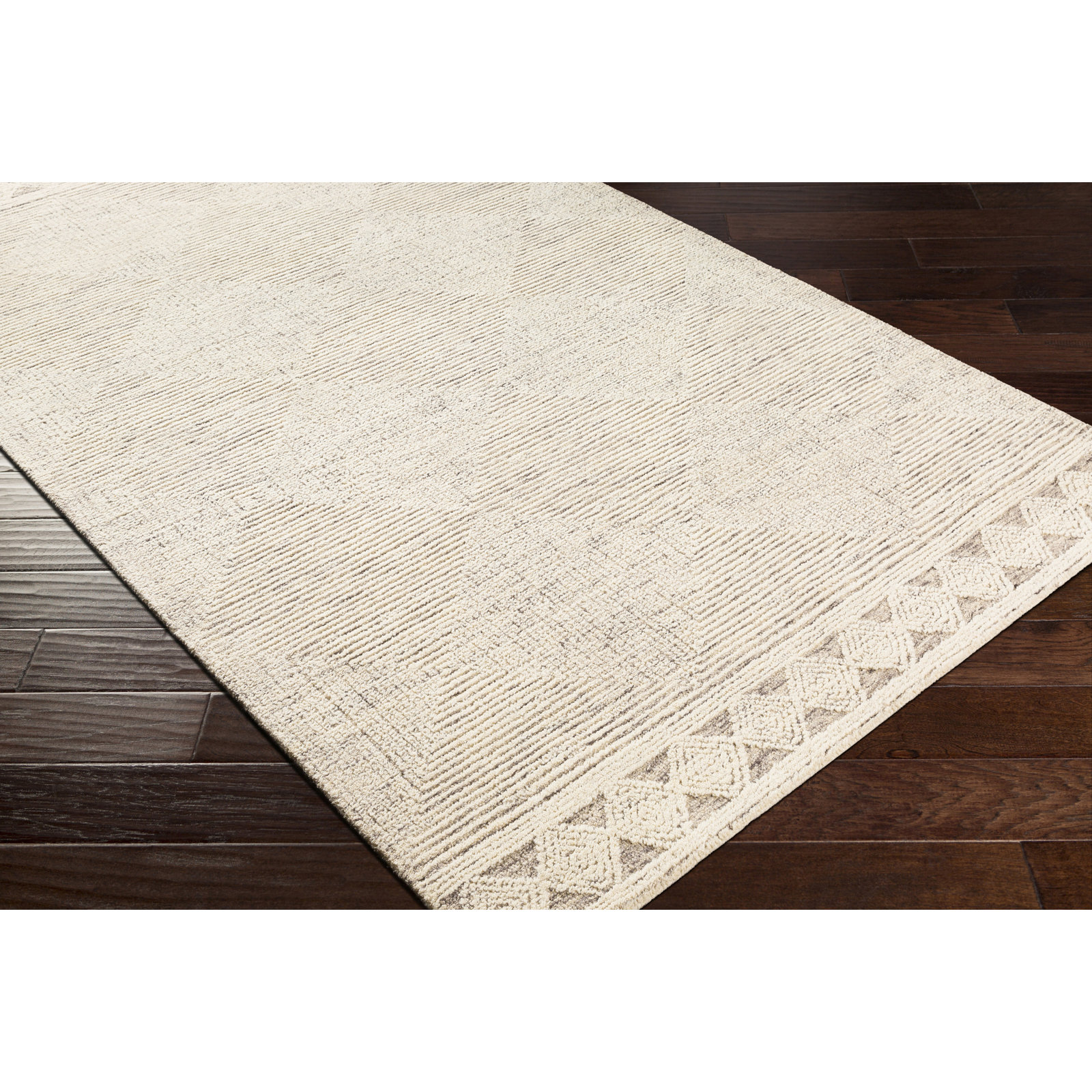 Eilish Handmade Wool Rug, Rectangle 2' x 3'