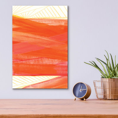  'Warm Rays 2' by Renee Kaelber Acrylic Glass Wall Art, 12" x 16"