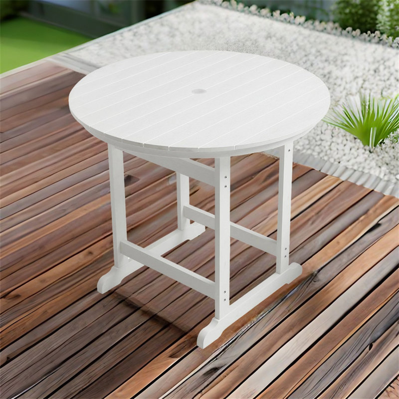 Table de bar en plastique, Blanc