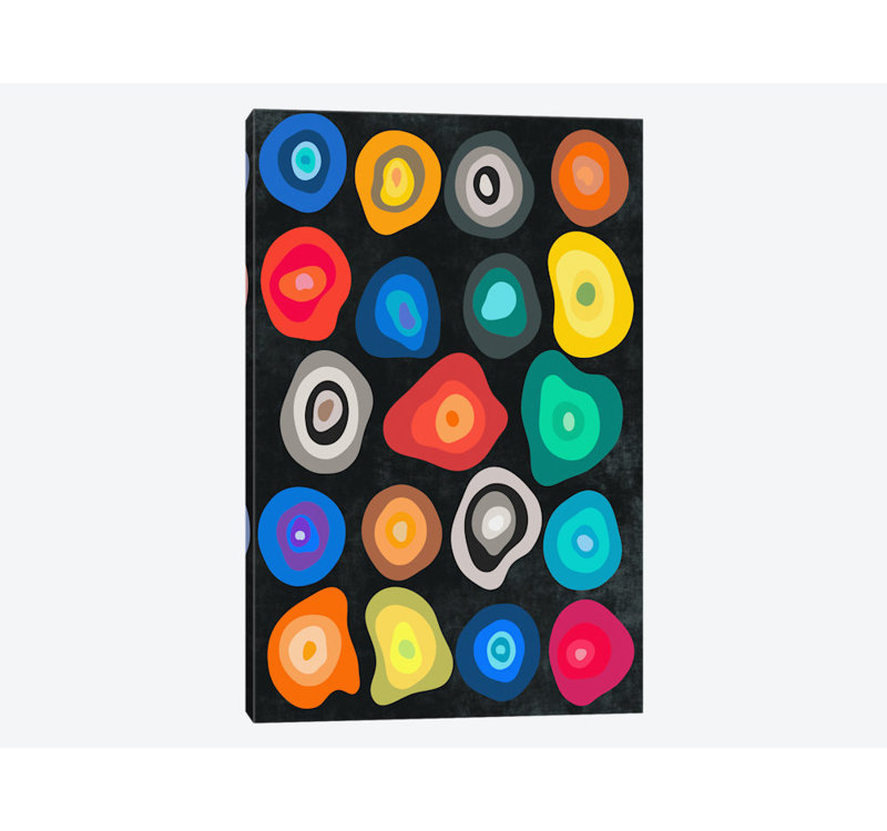 « cells », impression sur toile, H 12 po x l 8 po x P 0,75 po, Toile tendue, Pas de tapis
