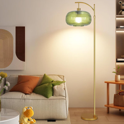 Living Room Glass Floor Lamp