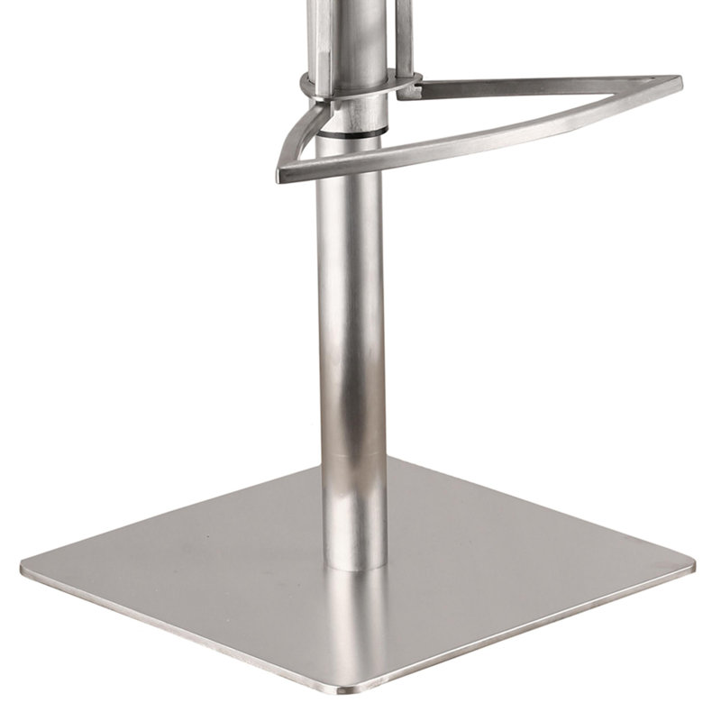 Tabouret de bar Framlingham Cafa, Gris, Acier inoxydable brossé