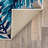 Contemporary Tropical Floral Leaves Non Slip Area Rug-2006981504
