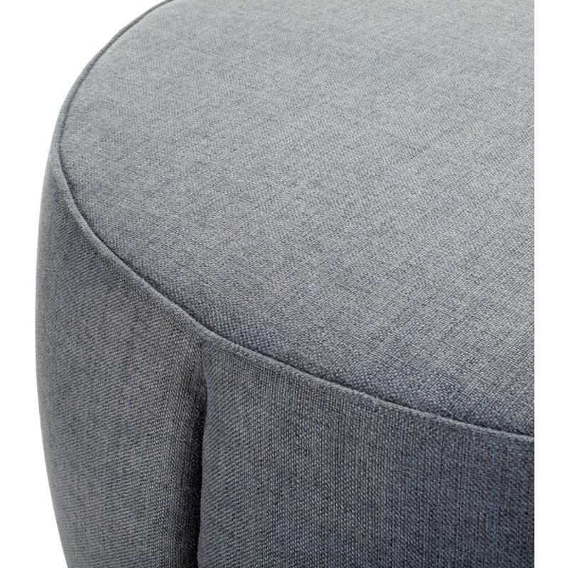 Repose-pieds Alexandria, Polyuréthane gris / polyester