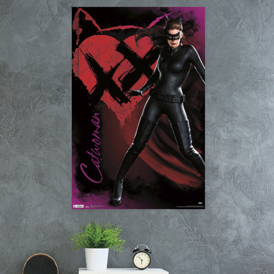 « dark knight-rehausses-catwoman », impression sur papier