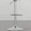 Tabouret pivotant gris anthracite pour bar - Conception ergonomique avec cuisine pivotante à 360 degrés et base de revêtement de comptoir