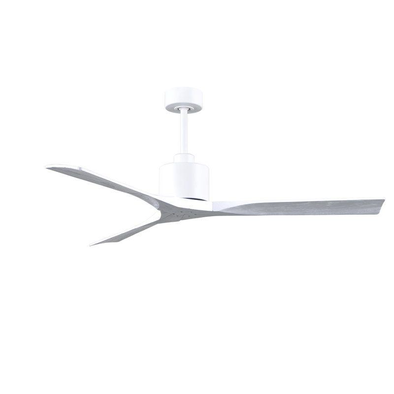 Nan Ceiling Fan In Textured Blades, Matte White, Matte White, 60"