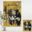 «Be Fabulous Quote Black on Gold», reproduction d'art sur toile tendue-55949913
