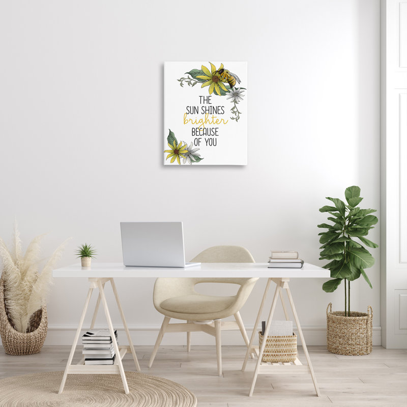 Sun Shines, art mural sur toile plus lumineux par Kim Allen, H 30 po x l 24 po