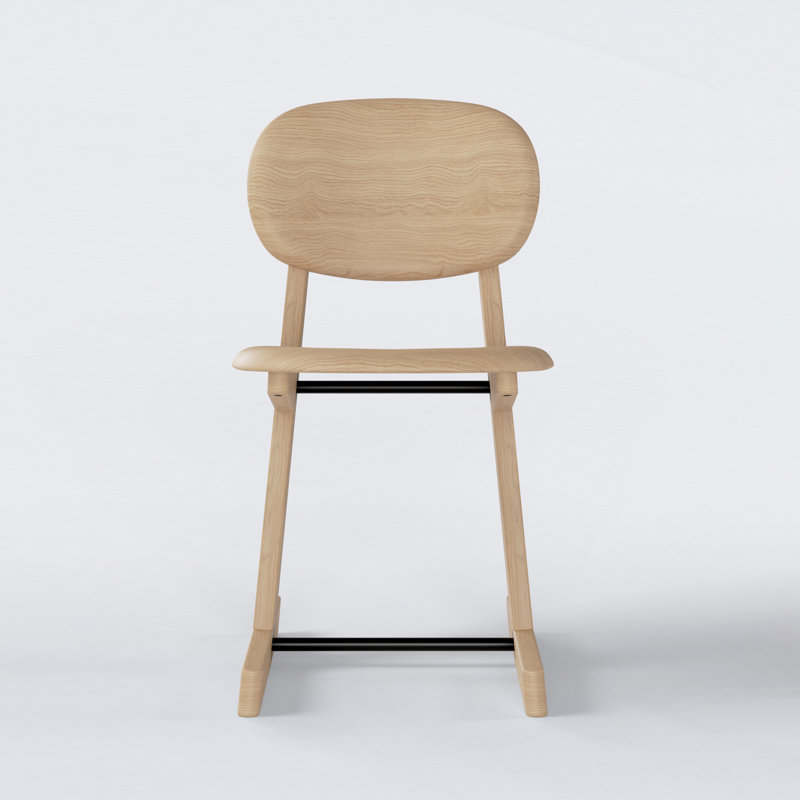 KufenKarl Solid Wood Dining Chair, Oak