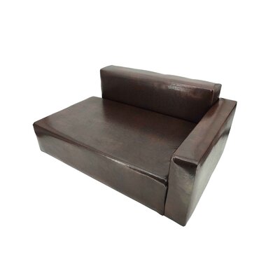 Perrytown 30x20x13"" Dog Sofa Bed Brown Synthetic Leather Recliner L Lounge Chair Couch Seat Chaise -  Tucker Murphy Petâ¢, 130B7A196DB440A19BA6FA7ADC07383A