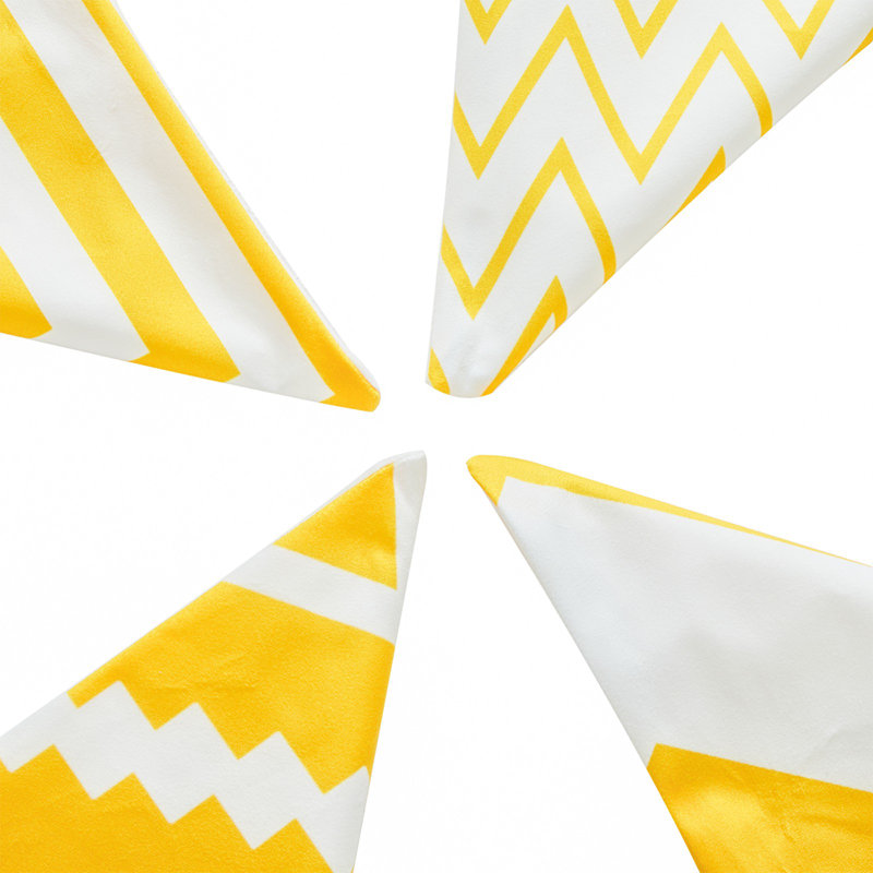 Housse de coussin Lendsey, Jaune / blanc