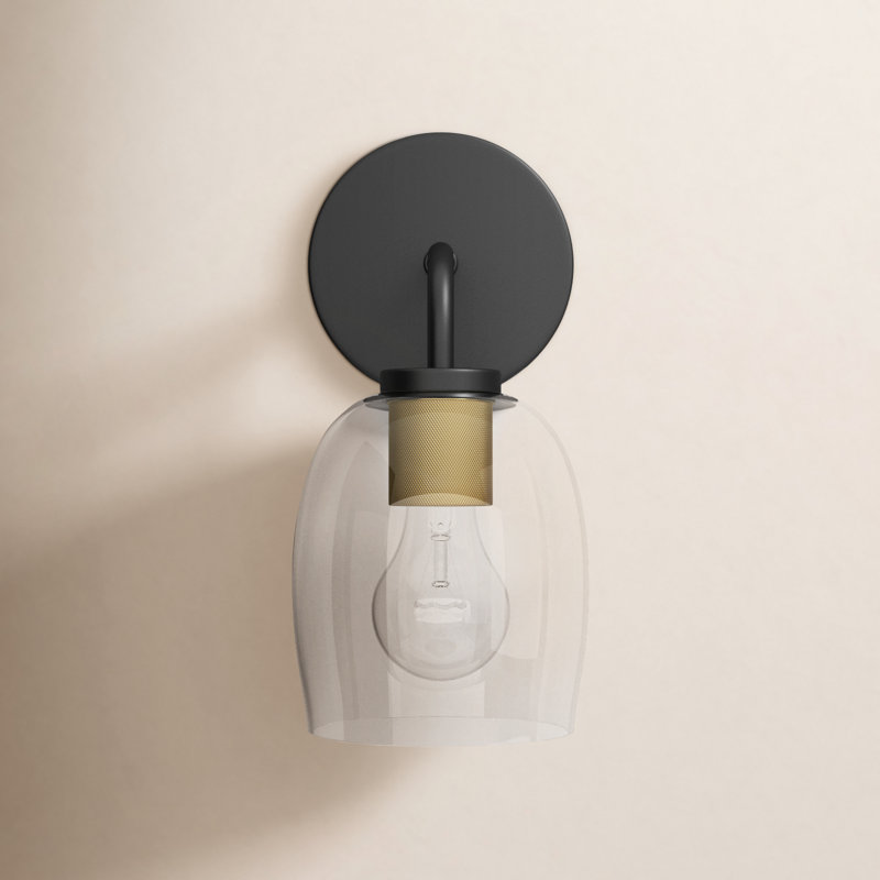 Avelin Dimmable Bath Sconce, Black