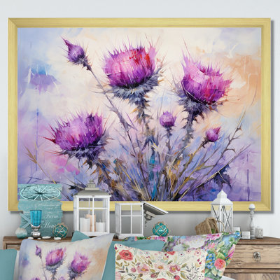 " Royal Purple Thistles Thought "