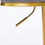 Ensemble de 2 tabourets de bar réglables modernes en velours avec base dorée Modern Glam-1801436029