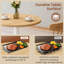 Table de cuisine ronde de 31,5 po de largeur avec cadre robuste pour 2 à 4 personnes-419906361