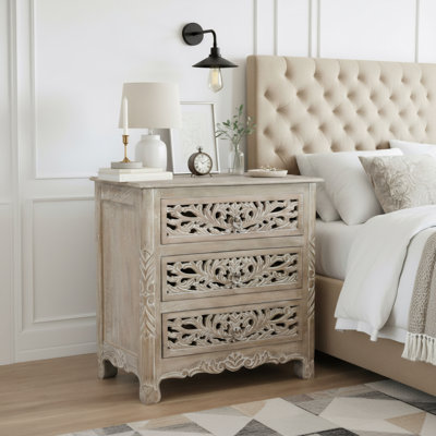 Harleen 30'' W Solid Wood Nightstand