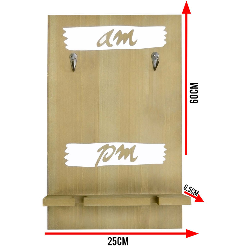 Mcdevitt Wall Mounted Mug and Wine Glass Rack