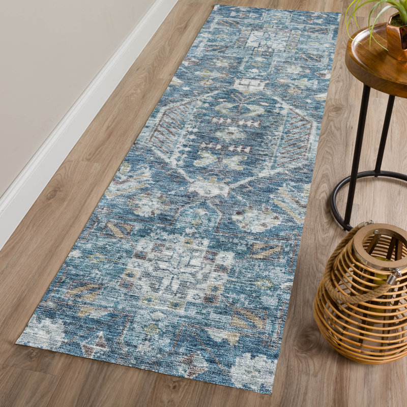 Machine Washable Indoor/Outdoor Jadiel ACN2356 Traditional Rug, Runner 2'3" x 7'6"