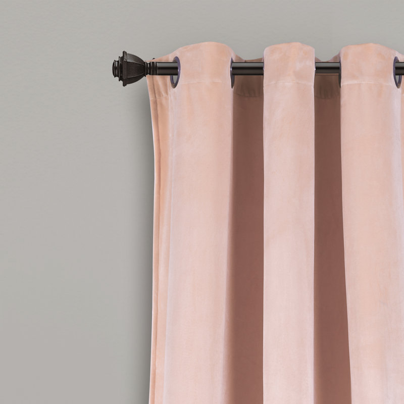 Paire de rideaux isolants Prima Velvet, l 38 po x L 84 po, Rosé