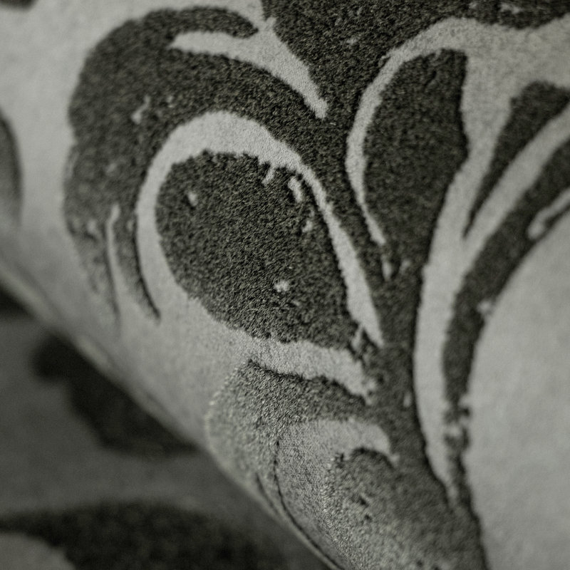 Mayfair Flocked Damask 10.05m x 53cm Wallpaper Rolll, Stone Grey