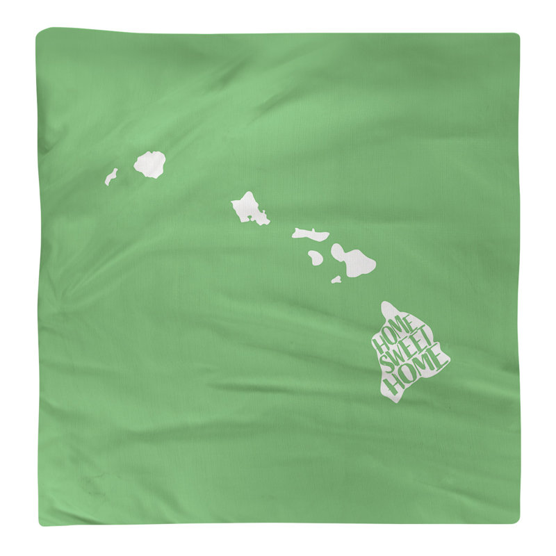 Polyester, Cotton Cities & Maps Square Napkin, Green, 22" W x 22" D, Cotton