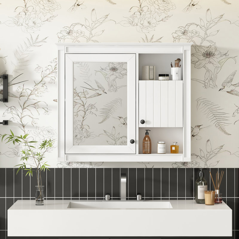 32'' Bathroom Wall Cabinet With Mirror