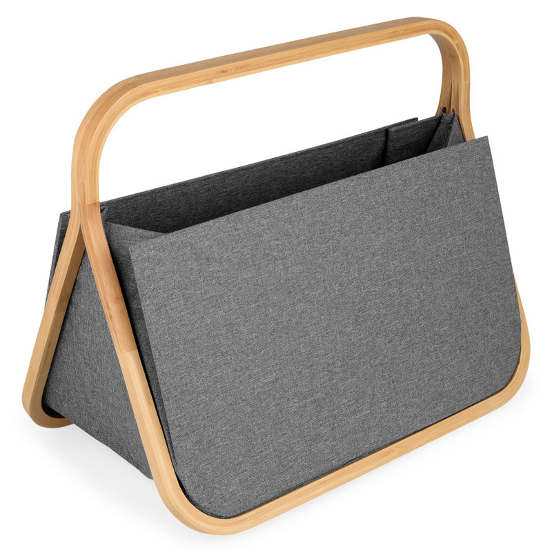 Hurwitz Wood Free Standing Magazine Rack