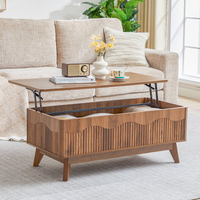 Table basse à plateau relevable