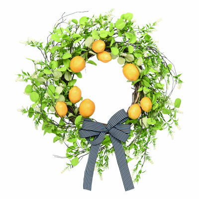 Faux Lemon 24'' Wreath