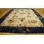 Antique Wool Hand Knotted Pile Ivory Beige Cream White 1920s Rug