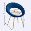 Chaise d'appoint en velours 26,3 po Henia-1906402265