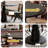 Retro Black Round Solid Wood Dining Table-1475132702