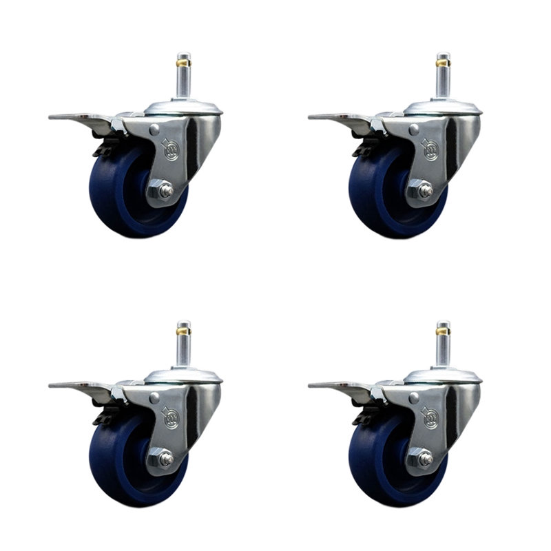 Solid Polyurethane Swivel Stem Caster