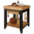 Behling Solid Butcher Block Kitchen Island with Baskets and Storage Shelf-521640768