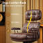 Chaise de bureau Schaffer, fauteuils de bureau ergonomiques grands et grands, fauteuil de direction à haut dossier réglable, fauteuil pivotant de soutien lombaire avec fonction berçante-457913013