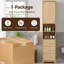 Armoire de salle de bain autoportante 67,7 "à 1 porte et 3 tiroirs, style américain
