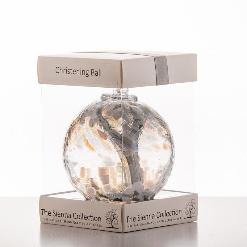 Pastel Silver Christening - 10cm Spirit Ball