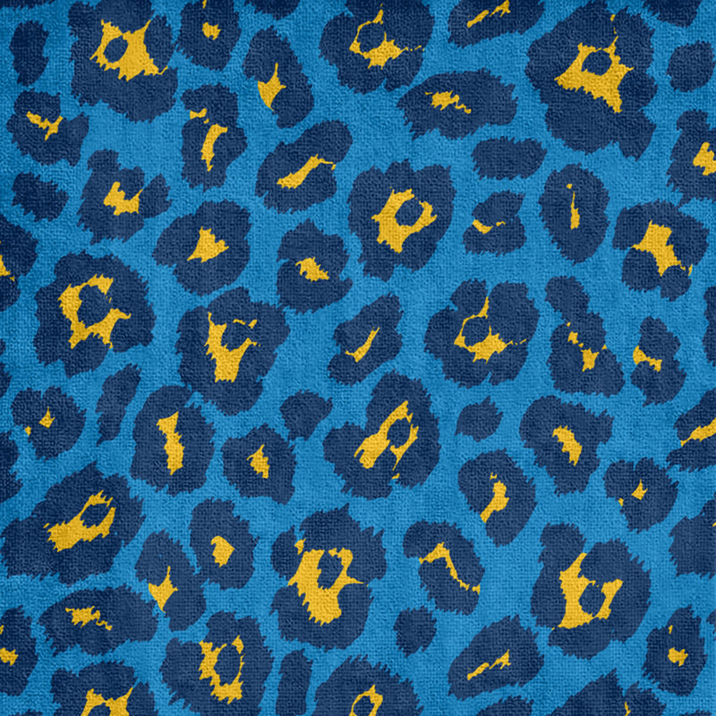 Lucida Bath Towel, Polyester/Cotton Blend, Powder Blue/Gold/Navy Blue