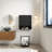 26"  Wall Mounted With 2 Door ,Shelves And Open Storage Compartment Bathroom Storage Cabinet In Black