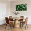 Ensemble de 1 tableau sur toile à motif géométrique marbré vert-85904839
