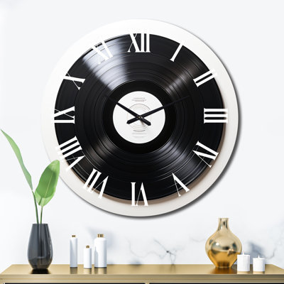 Metal Wall Clock - Vinyl Record Vinyl Serenade I