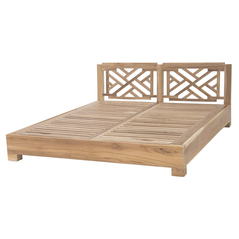 Monterey Teak Outdoor Daybed Lounger, Natural