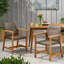 2 chaises de salle à manger en bois - Dimensions : 67 cm (largeur) x 60 cm (profondeur) x 88 cm (hauteur) - Couleur : brun - Design moderne