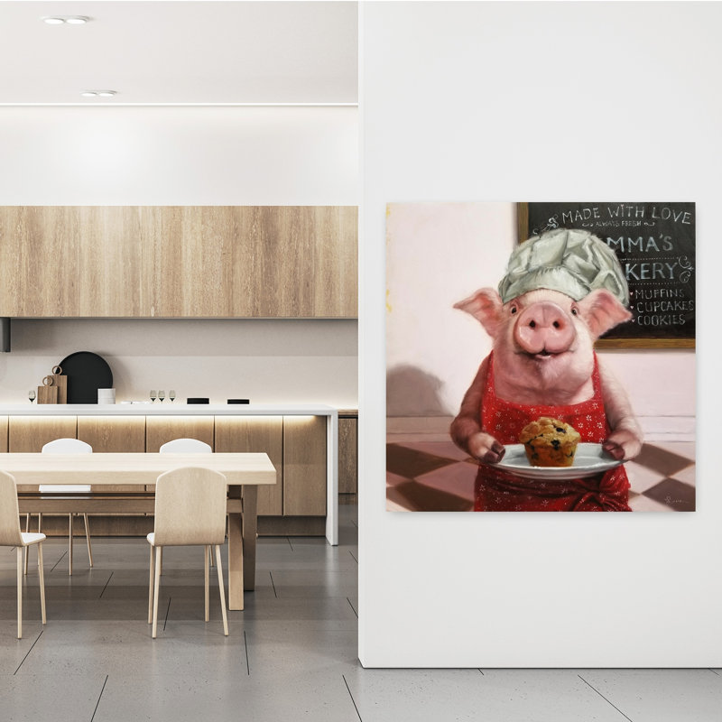 Art urbain contemporain Pinkies Bakery, H 48 po x l 48 po