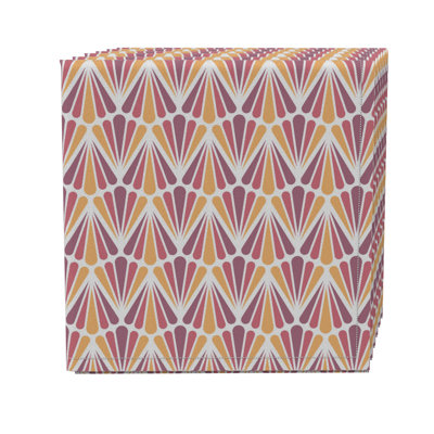 Fabric Textile Products, Inc. Napkin Set Of 4, 100% Cotton, 20X20", Geometric Antique Style
